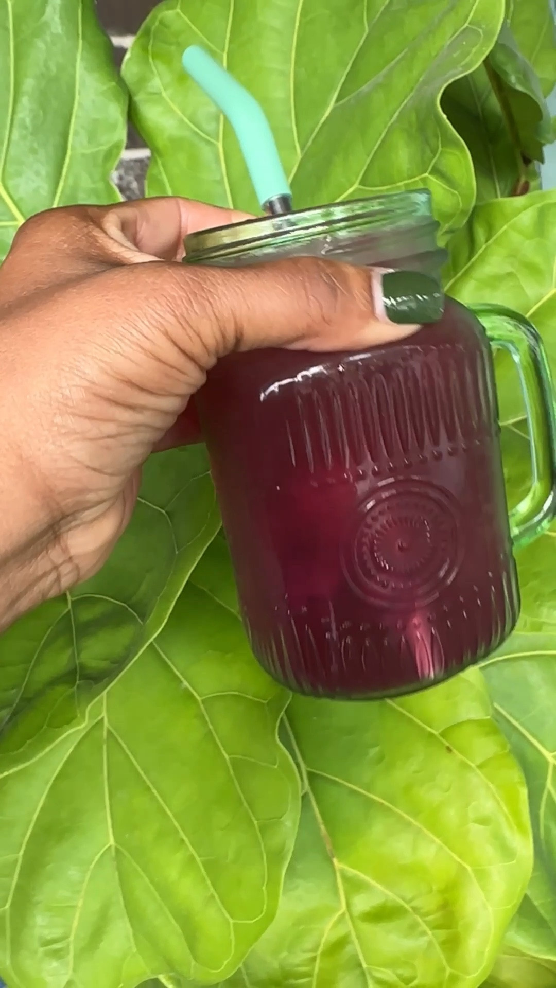 Starbucks refreshers at home. Served in my colorful glass mug. Yum! 😋. #Mugs #Glassware #StarbucksRefresher 

#LTKfoodie