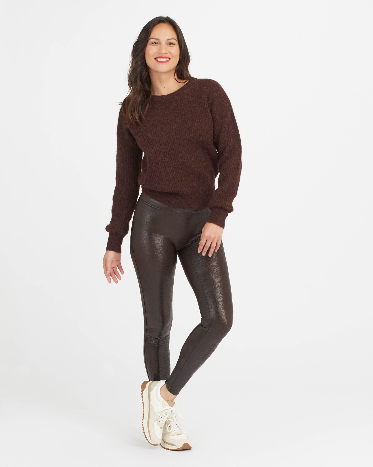 Faux Leather Croc Shine Leggings | Spanx