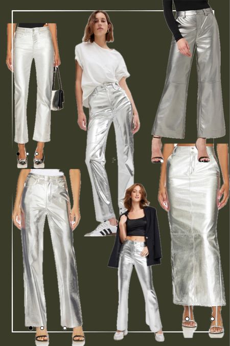 Metallic pant round up, holiday pants, holiday style, holiday outfit 

#LTKsalealert #LTKHoliday #LTKfindsunder100