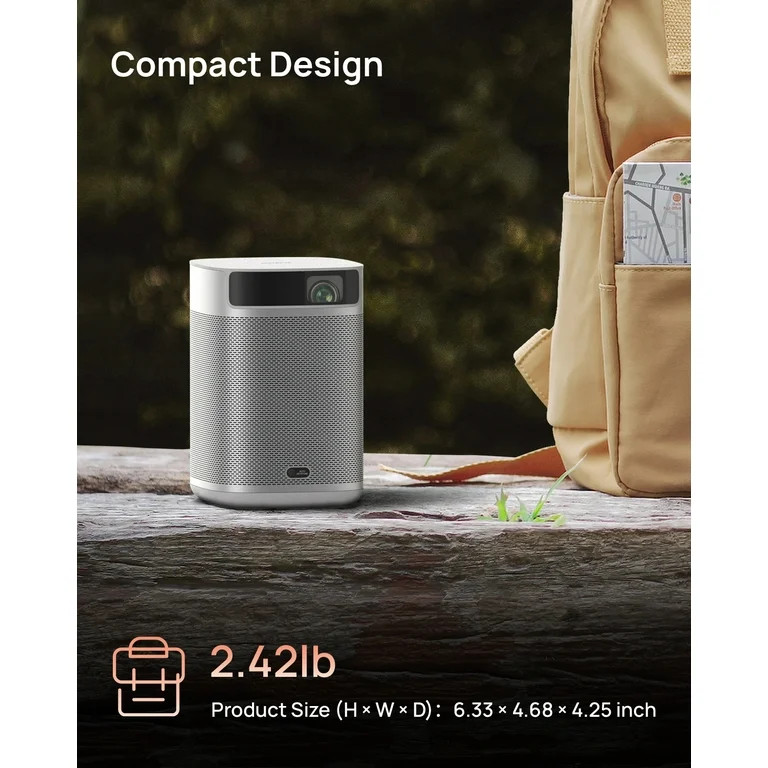 XGIMI MoGo 2, Mini Projector with Wifi and Bluetooth, 400 ISO Lumens Movie Projector, Android TV ... | Walmart (US)
