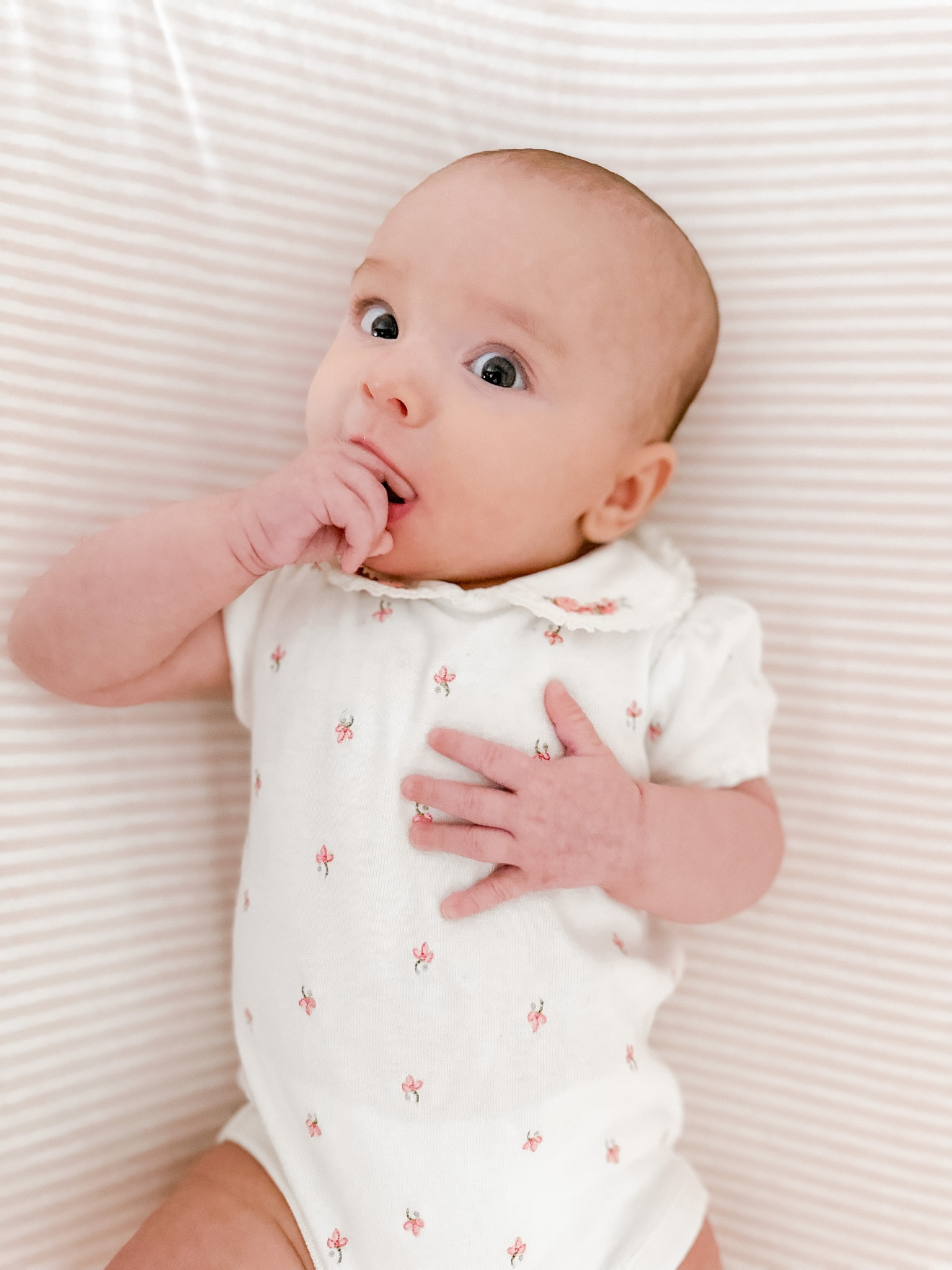 Vday ootd similar options linked! 

Peter Pan collar onesie with knee high socks

#LTKbaby #LTKkids