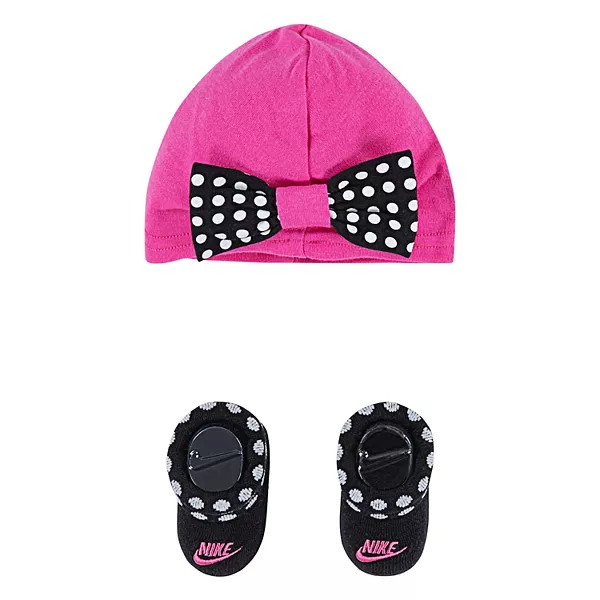 Newborn Baby Nike Cable Knit Hat & Booties Matching Set | Kohl's