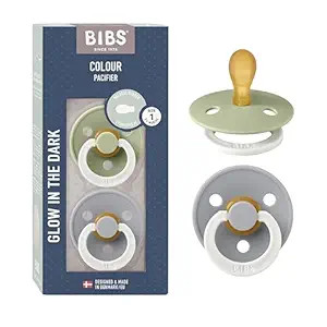 BIBS Pacifiers 0-6 Months | 2-Pack Soothers | BPA-Free Symmetrical Nipple | Made in Denmark | Sag... | Amazon (US)