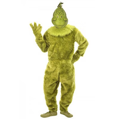 HalloweenCostumes.com Small/Medium   Dr. Seuss The Grinch Deluxe Costume with Full Mask for Adults, Green | Target