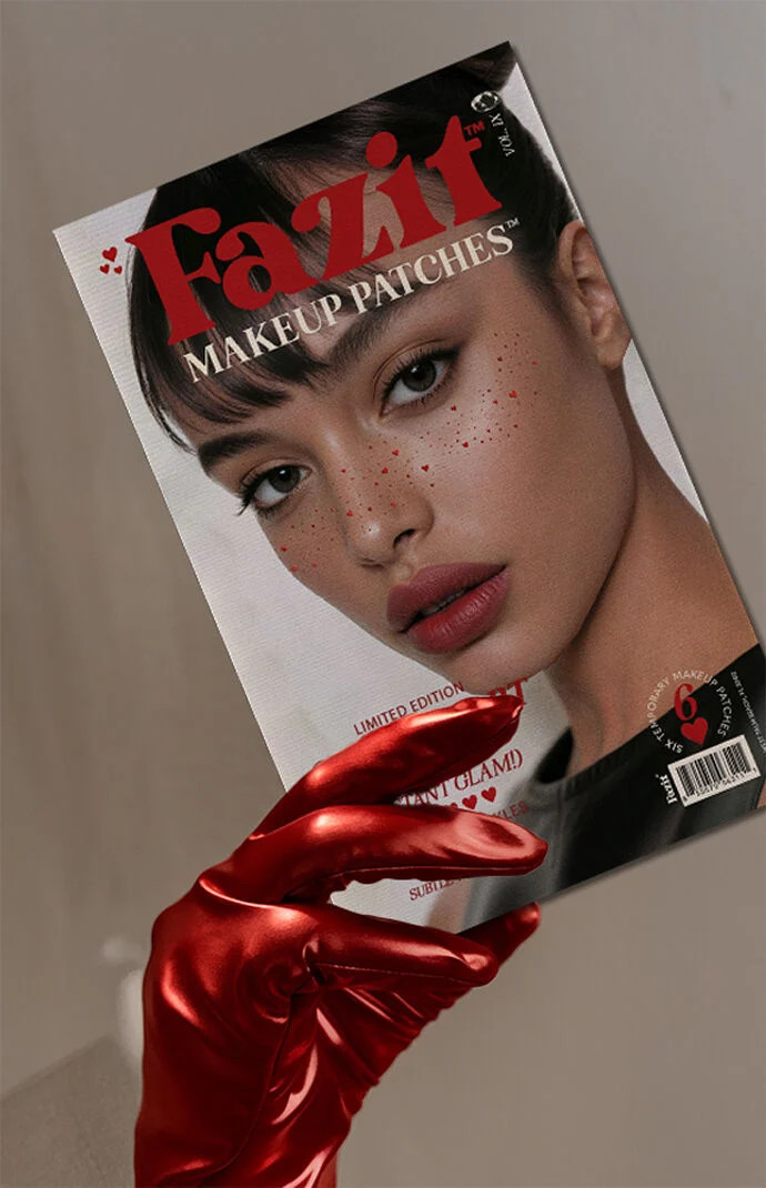 FAZIT BEAUTY Sweetheart Freckles Makeup Patches in Red | PacSun