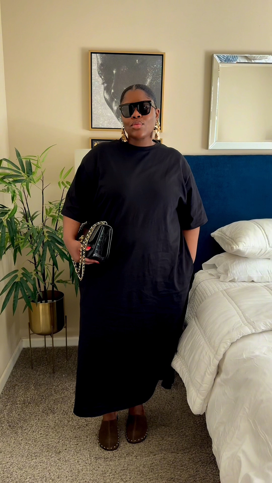 Comfortable black maxi dress outfit for women over 30 & 40.

This is one of those effortless dresses that feels like a t-shirt but looks much more elevated. Perfect for running errands, casual dinners, travel days, or whenever you want to be comfortable without sacrificing style.

Shop this look plus similar black dresses, comfortable sandals, handbags, and everyday accessories.

#LTKPlusSize #LTKHome #LTKOver40