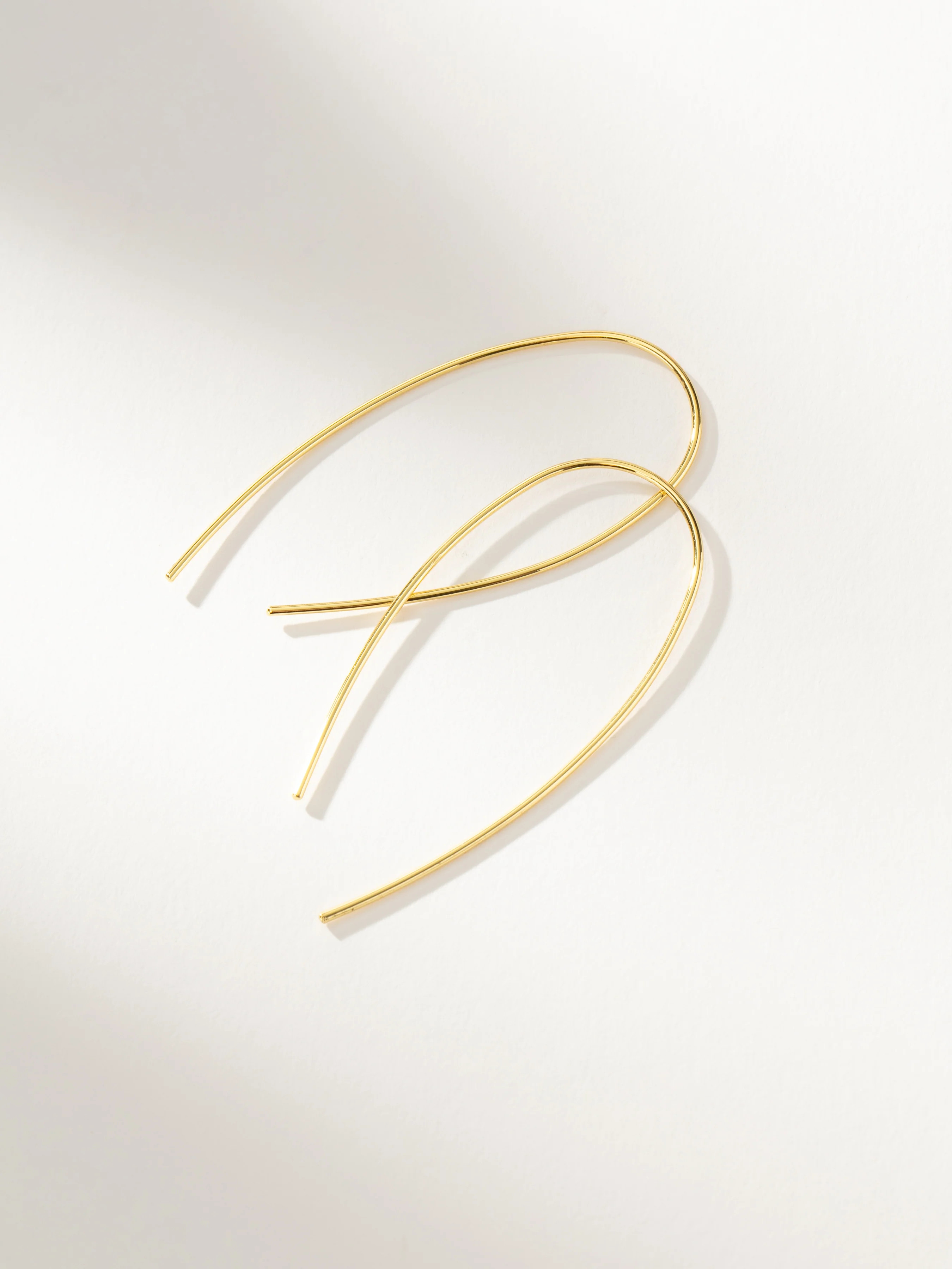 Hole in One Simple Thread Earrings in Gold | Uncommon James | Uncommon James