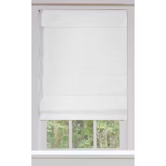 allen + roth 35-in x 72-in Snow Blackout Cordless Roman Shade | Lowe's