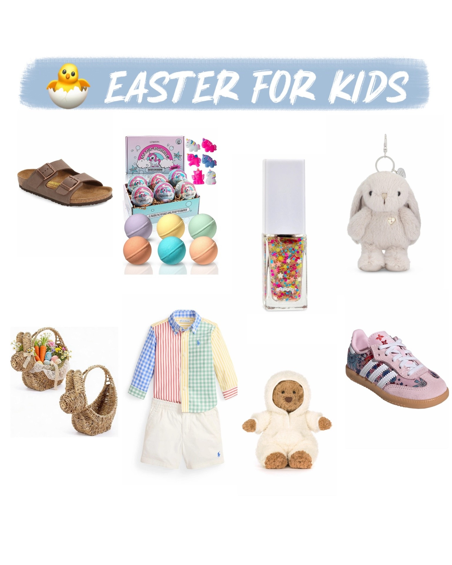 Kids Easter basket outfit shoes jellycat

#LTKBaby #LTKKids #LTKSeasonal