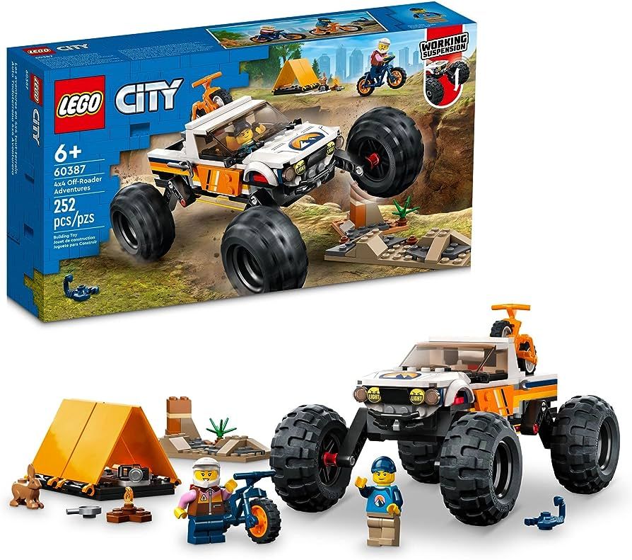 LEGO City 4x4 Off-Roader Adventures 60387 Building Toy - Camping Set Including Monster Truck Styl... | Amazon (CA)