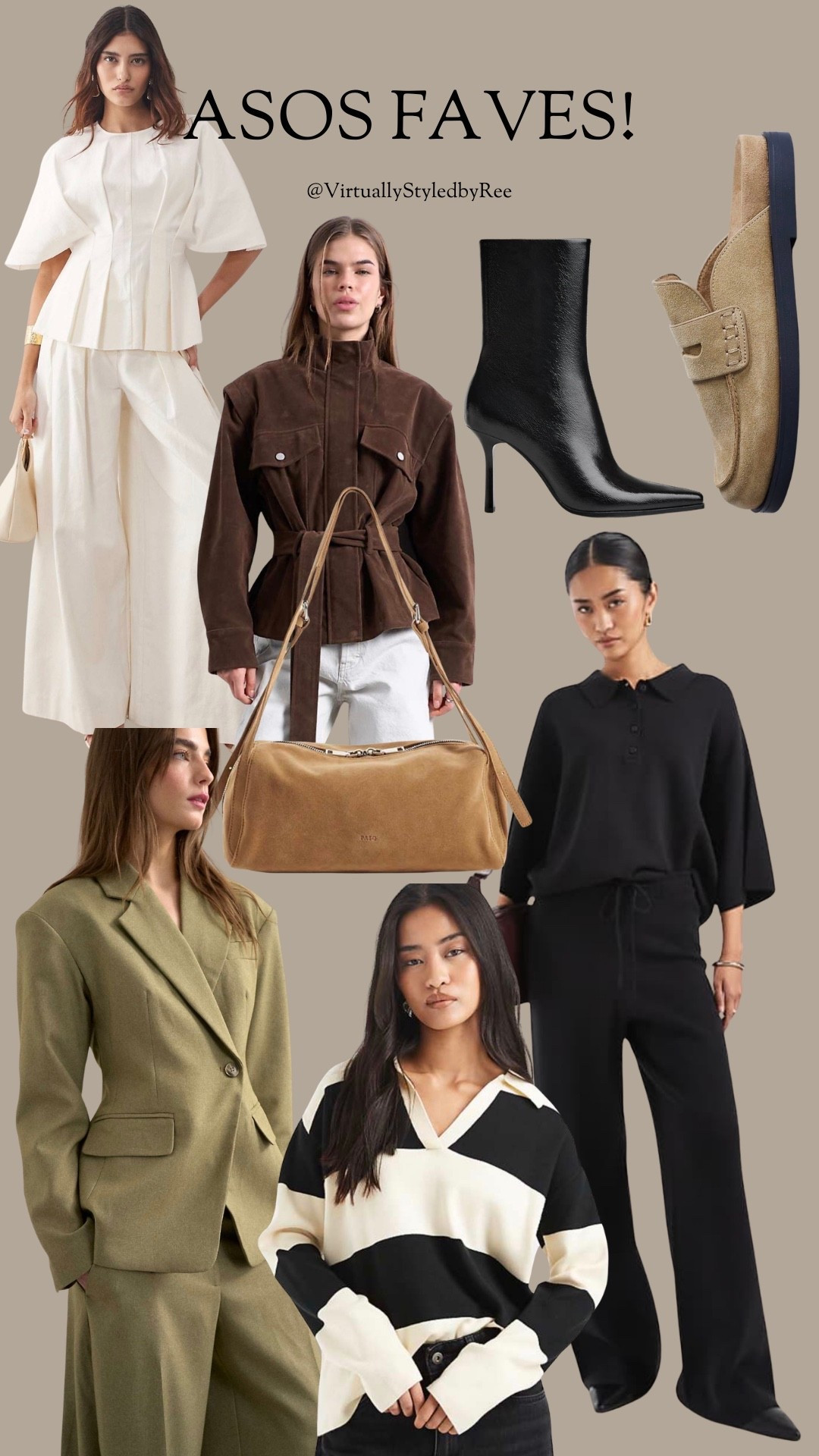 Current ASOS faves I’m obsessed with right now 🤎 So many elevated basics, chic neutrals, and pieces that look way more expensive than they are. These will sell fast — linking everything here before sizes go ✨

#ASOSfinds #LTKstyle #LTKfashion #elevatedbasics #neutralwardrobe #chicstyle #fallfashion #affordablefashion #wardrobeessentials #minimalstyle #styleinspo #LTKunder100 

#LTKuk #LTKspring #LTKeurope