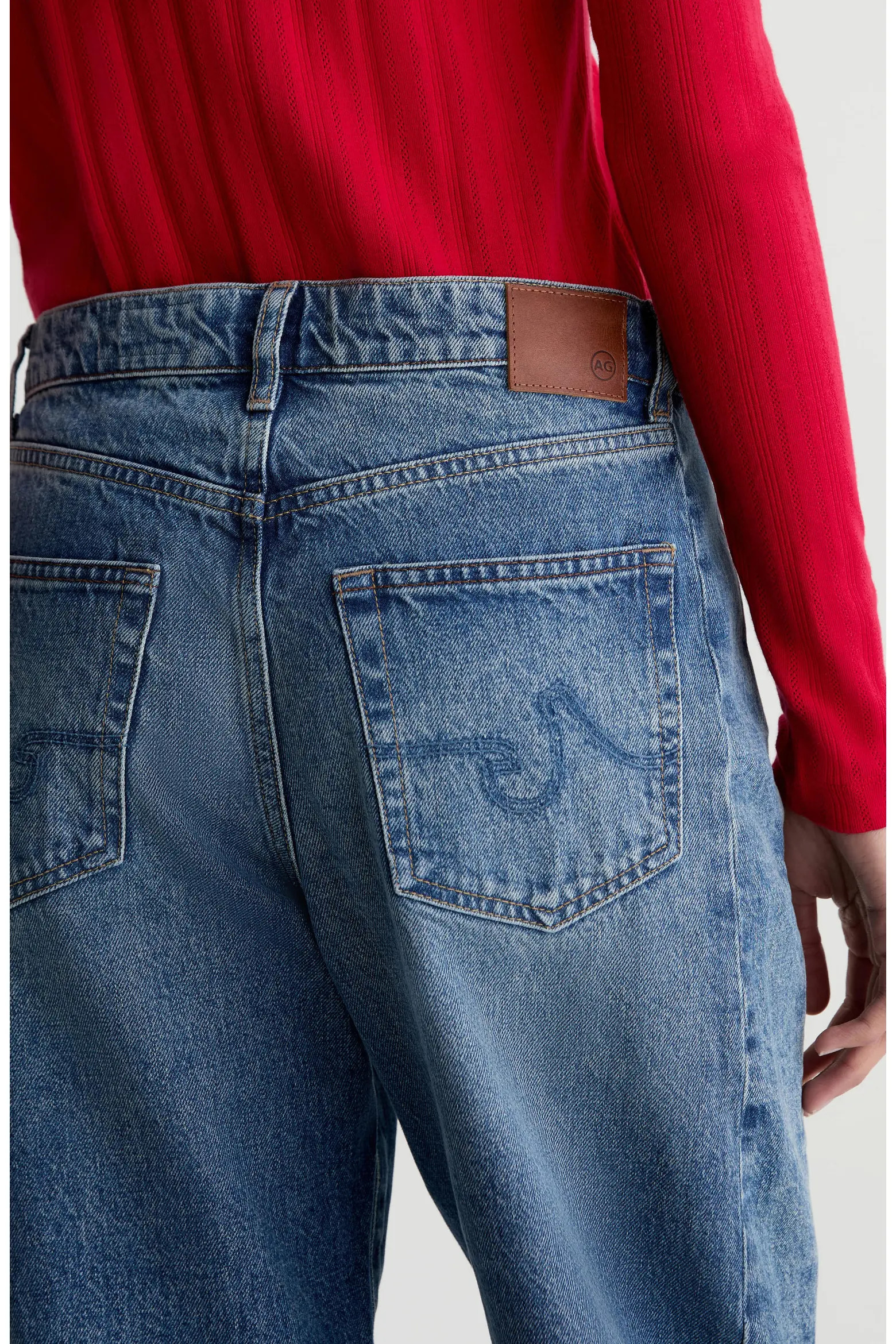 AG Hattie Raw Hem High Waist Crop Barrel Leg Jeans (Women) | Nordstrom | Nordstrom