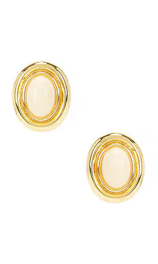 Heaven Mayhem Prize Earrings in Gold & Cream from Revolve.com | Revolve Clothing (Global)