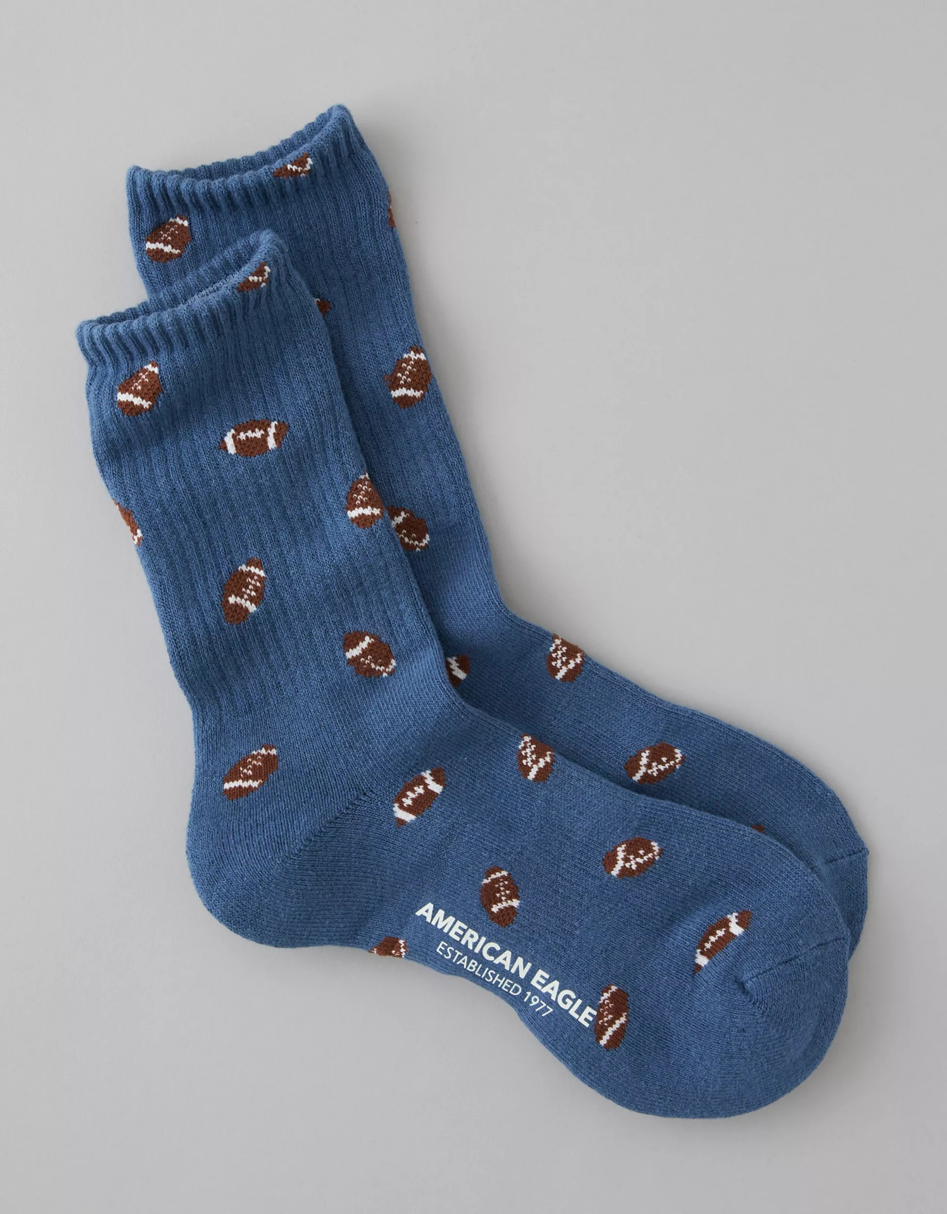 AE Graphic Terry Crew Socks | American Eagle Outfitters (US & CA)