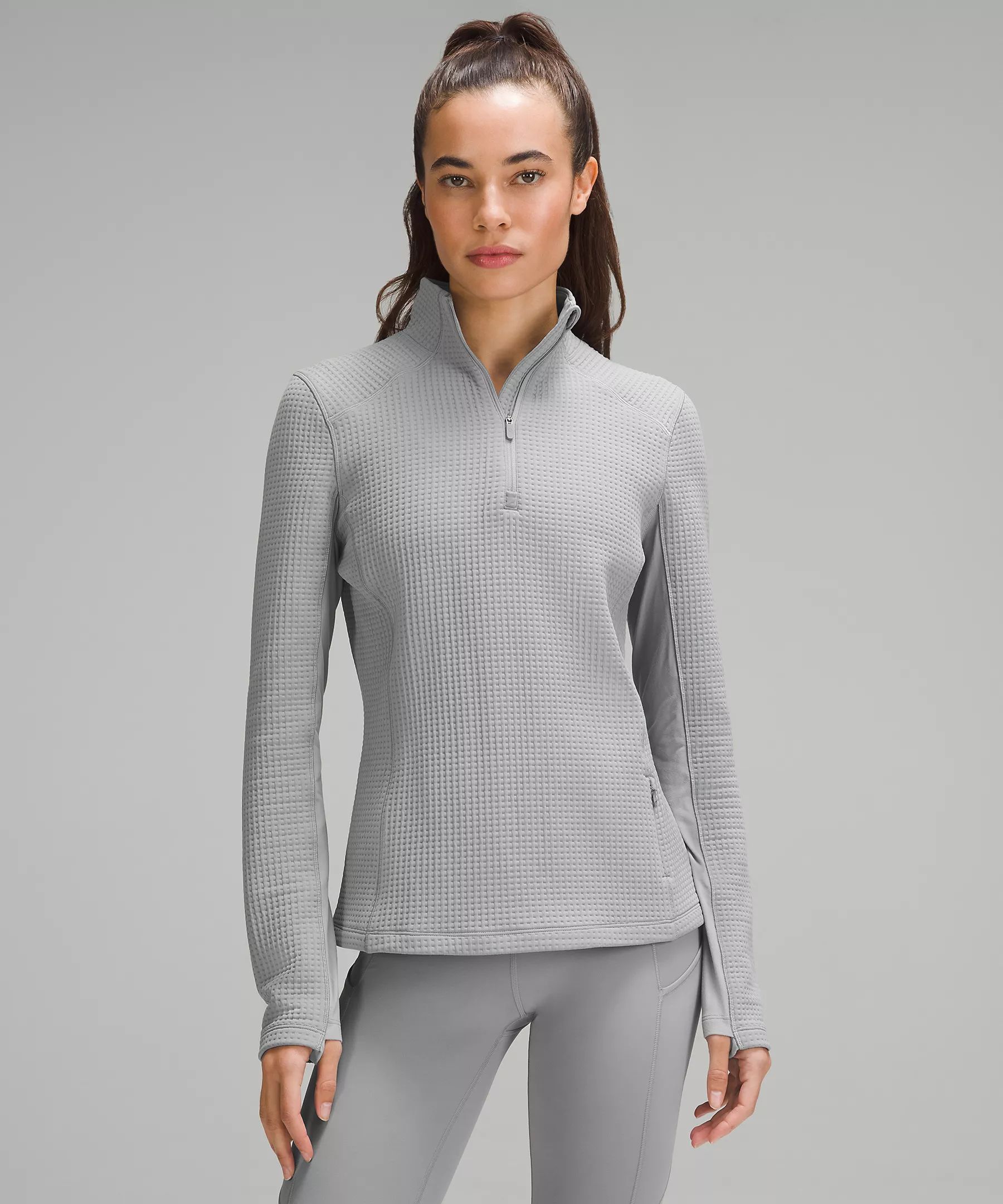 Waffle-Knit Half-Zip Long-Sleeve Shirt | Lululemon (US)