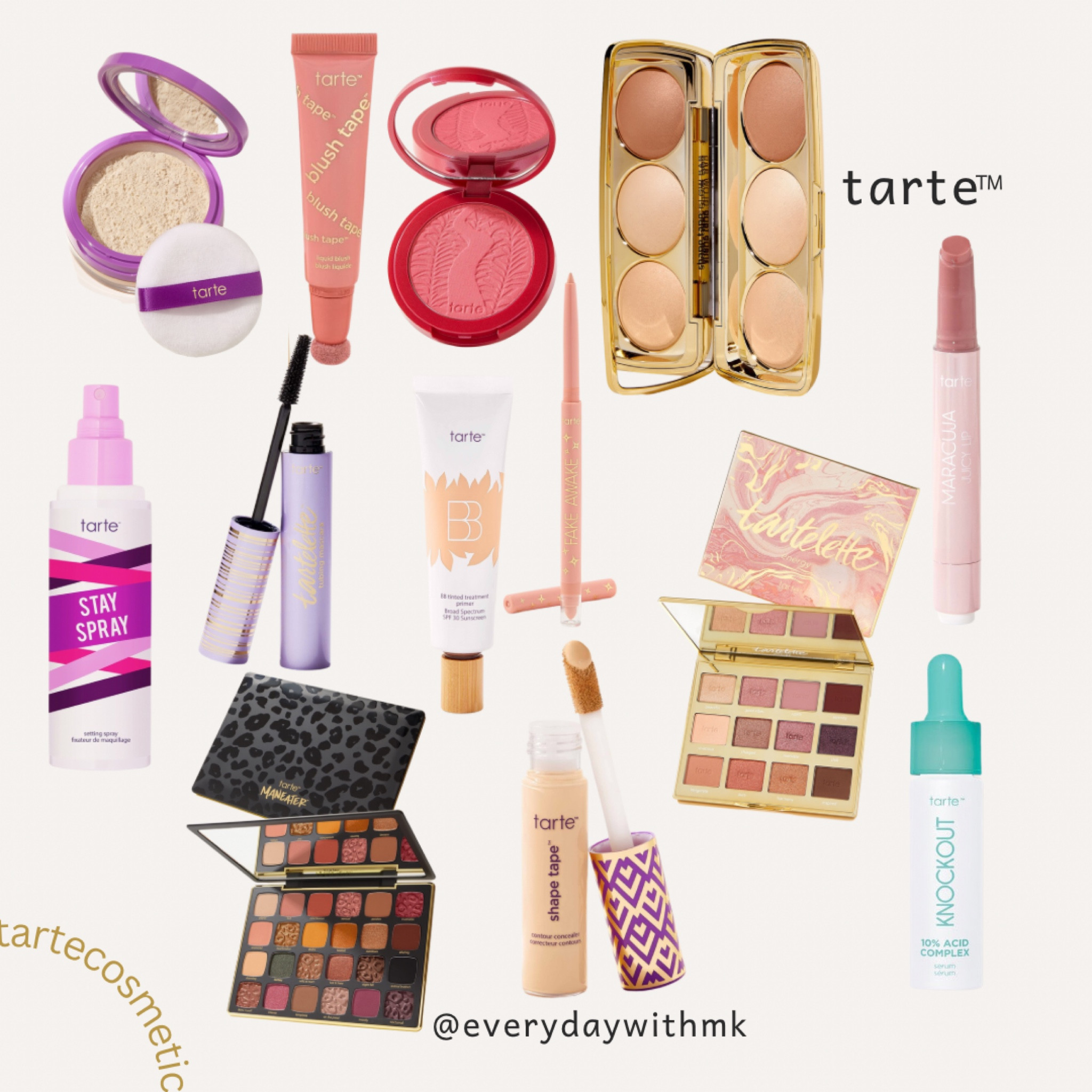 Loving these Tarte products!

Amazonian Clay: natural beauty (rosy red) 
BB blur tinted moisturizer SPF 30: Light
Blush Tape: Pink
Shape Tape Concealer: 22N light neutral 

#LTKsalealert #LTKbeauty #LTKSale