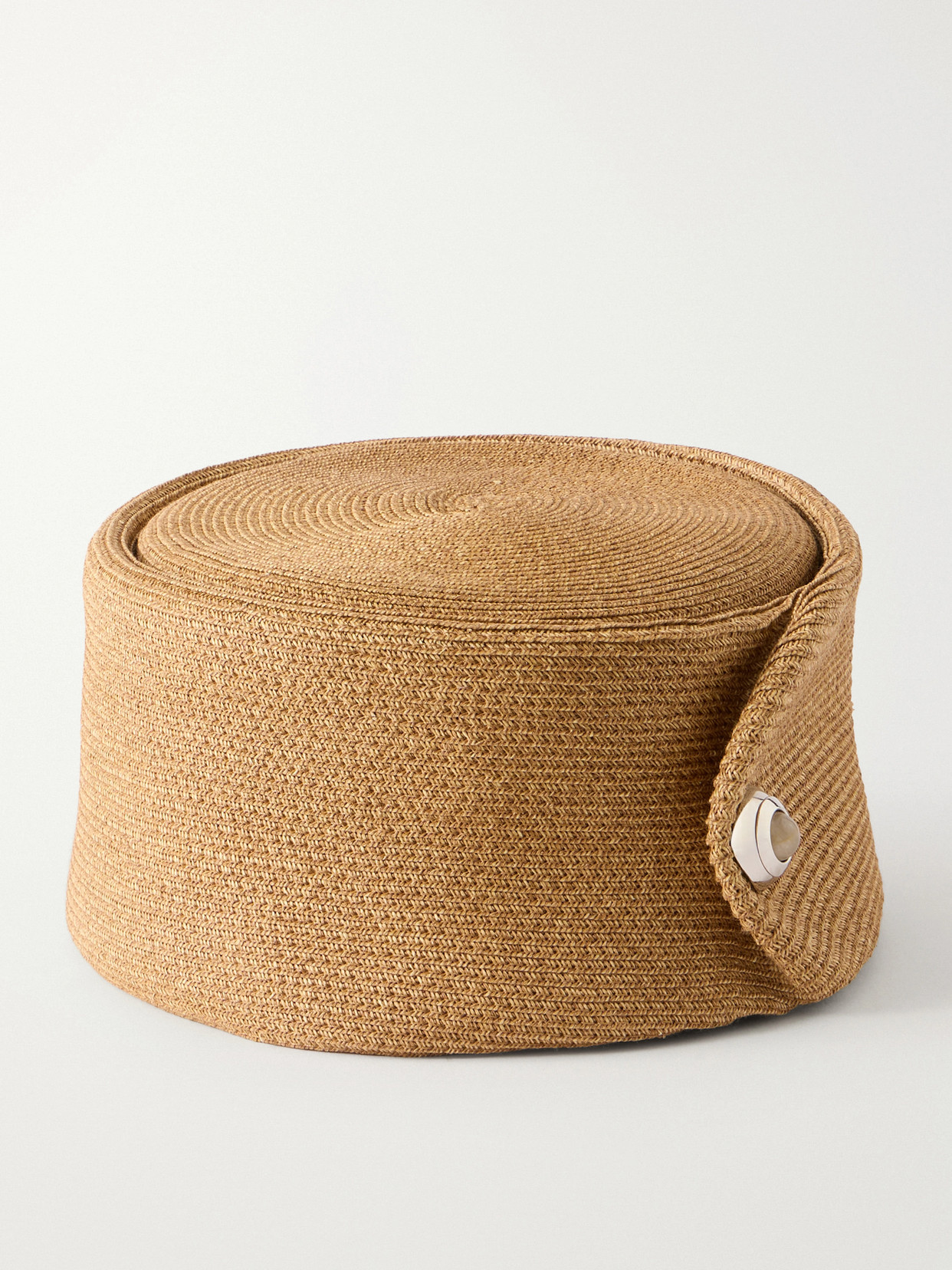 Gigi Burris - Tenley Embellished Braided Straw Turban - Brown | NET-A-PORTER (US)
