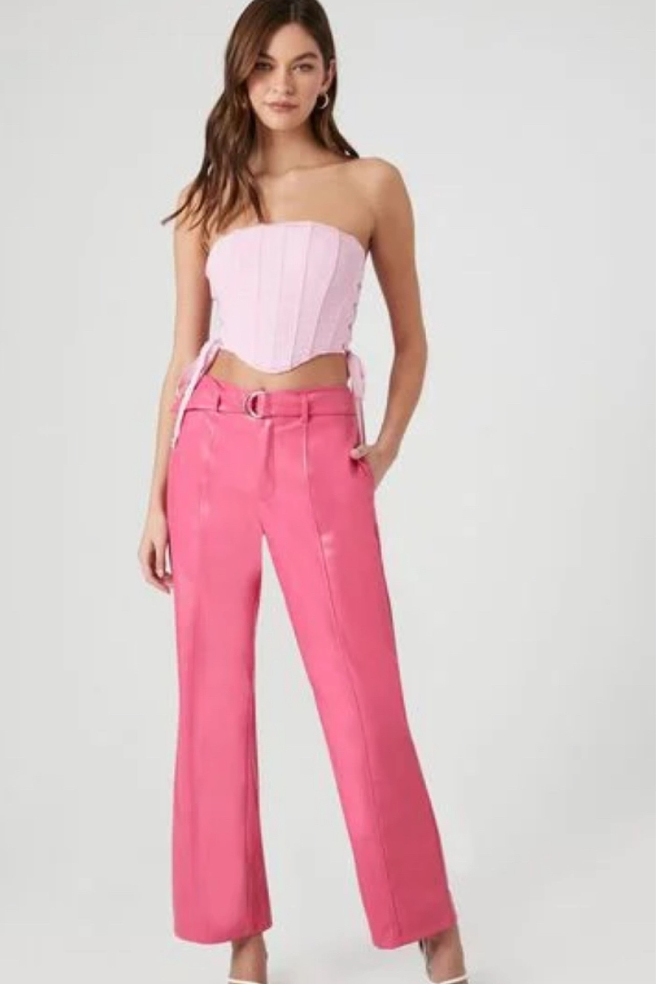 Belted faux leather trouser pants 

#LTKfindsunder50 #LTKover40 #LTKstyletip