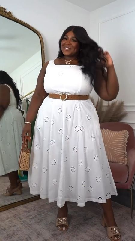 Day 3 of 5 Days White Dresses| this Walmart dress for $36 comes in ❤️🖤🤍 — the white is my favorite for the season. How are you going to style it? 

Wearing an XXL , half smocking back detail, no zipper closure, must put on over head.

All accessories are Target and Amazon.

Vacation Outfit, White Dress, Graduation Outfit, Plus Size Spring Dresses

#LTKplussize #LTKfindsunder50 #LTKsalealert