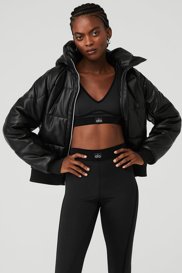 Faux Leather Boss Puffer | Alo Yoga (US)