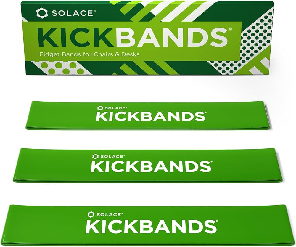 KICK BANDS Chair Bands for Kids with Fidgety Feet 3-Pack - ADHD Fidget Kickbands for Classroom Ch... | Amazon (US)