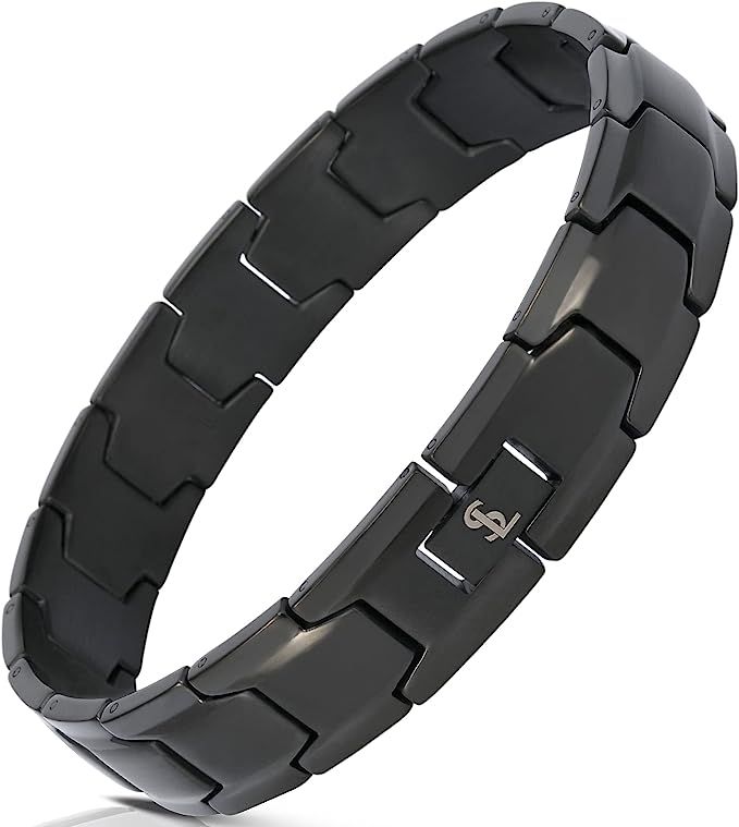 Smarter LifeStyle Elegant Surgical Grade Steel Men's Wide Link Stylish Bracelets for Men, Adjusta... | Amazon (US)