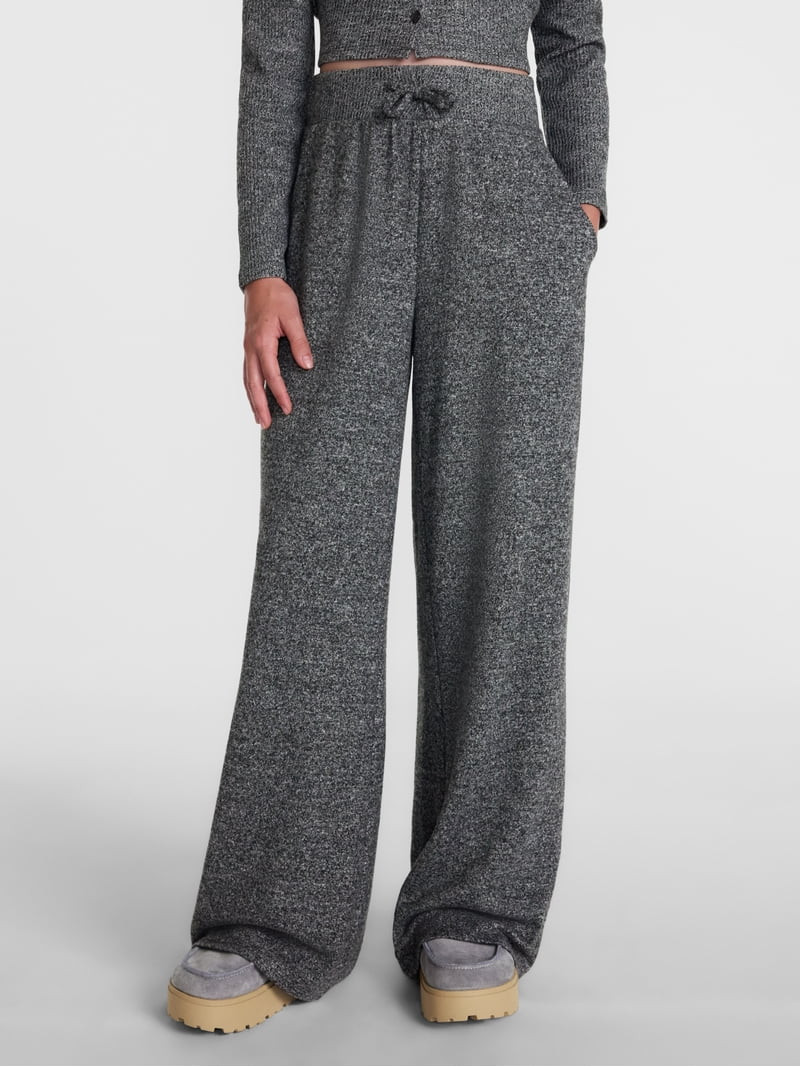 Weekend Academy Girls Knit Wide Leg Pants, Sizes 4-18 | Walmart (US)