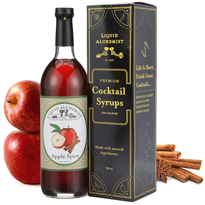 Liquid Alchemist Apple Spice Syrup for Cocktails - Real Ingredients Make our Apple Syrup for Drin... | Amazon (US)