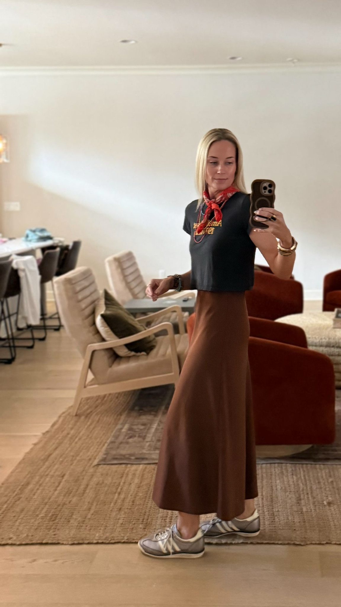 Fall’s quiet standout: a chocolate brown satin maxi that walks the line between off-duty and intentionally styled. Paired with a cropped graphic tee and classic adidas for a nod to ‘70s West Coast energy.
🖤🤎🖤🤎
#BlackAndBrown #LTKOutfits #LTKFallFashion #AmazonFashionFinds #SatinSkirtOutfit #AdidasOriginalsStyle #FallStyleInspo #EverydayElevated

#LTKFindsUnder50 #LTKStyleTip #LTKShoeCrush #LTKSeasonal