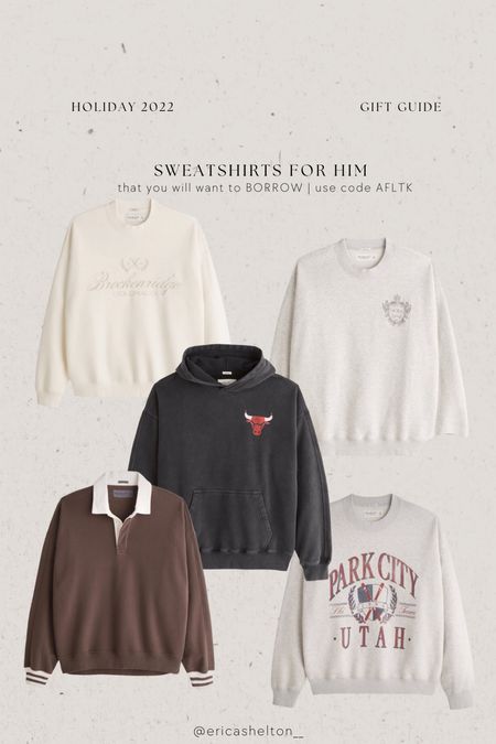 gifts for him that are also kind of for you too (; 
sweatshirt, oversized top, gift guide, gift for guys, cozy style, neutral outfit, 90s sweatshirt, nba sweatshirt, christmas gift idea

#LTKGiftGuide #LTKxAF #LTKsalealert