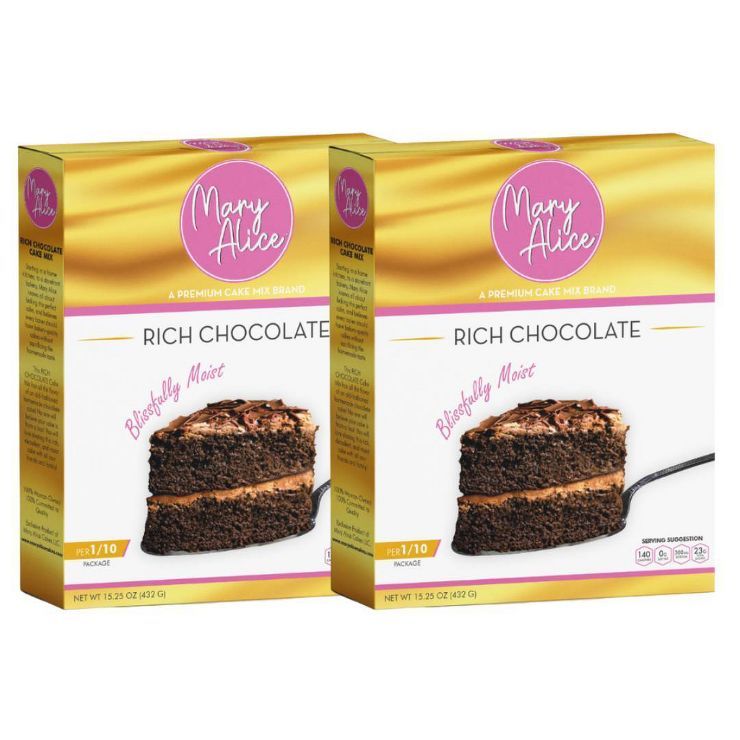 Mary Alice Rich Chocolate Cake Mix - 30.5oz/2pk | Target