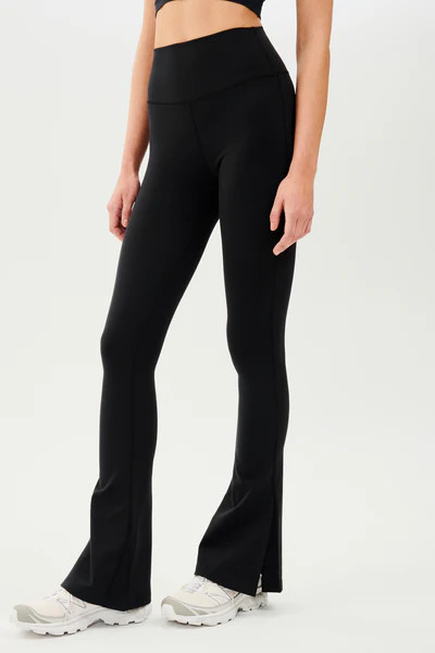 Raquel High Waist Flare w/ Split Hem | Splits59.com