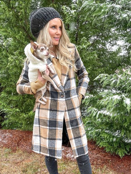 Love this plaid coat!

Winter outfit, dog hoodie, dog clothes, beanie, coat, shein

#LTKSeasonal #LTKstyletip #LTKunder50