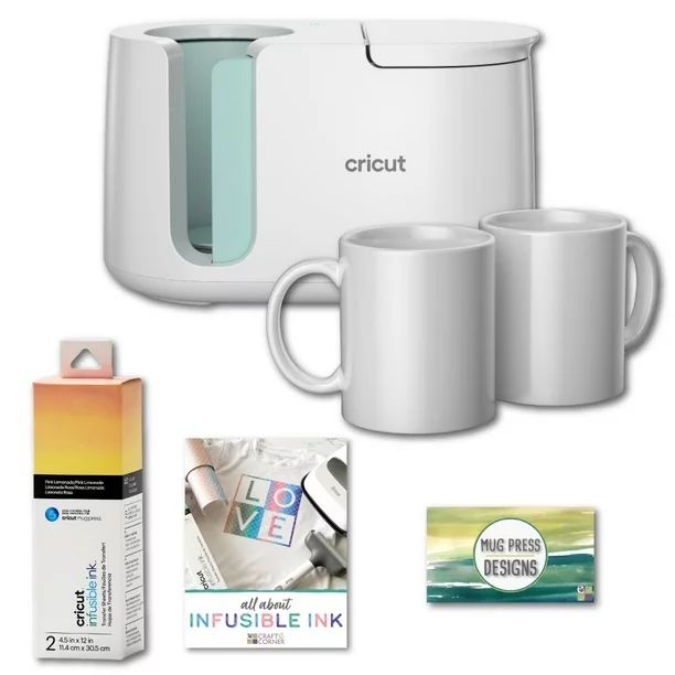 Cricut Mug Press Machine Bundle - Infusible Ink, DIY Mugs, Designs | Walmart (US)