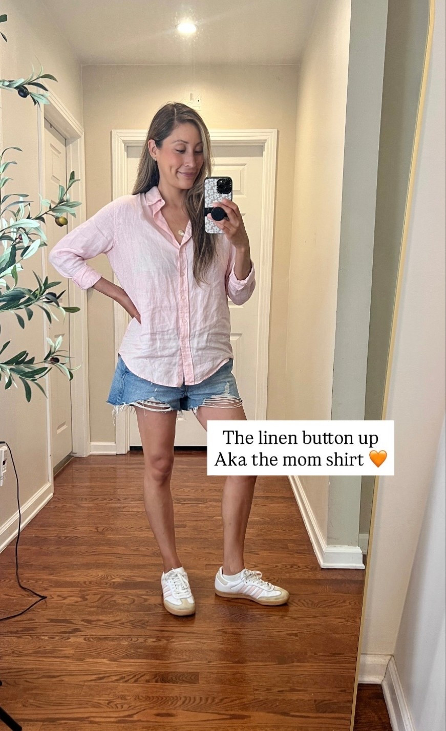 The unofficial sports mom summer uniform ☀️😎🍉 #linen #denimshorts

#LTKmomlife #LTKootd #LTKSaleAlert