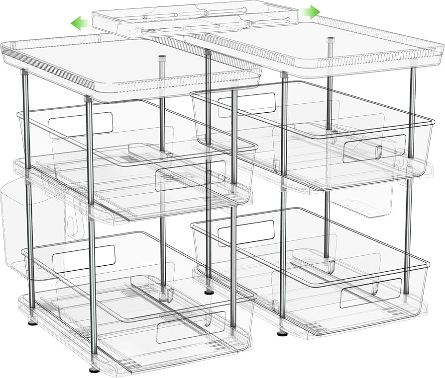 NIHEHAG Large 3 Tier Under Sink Organizers and Storage Bathroom - Multi Purpose Bathroom Cabinet ... | Amazon (US)