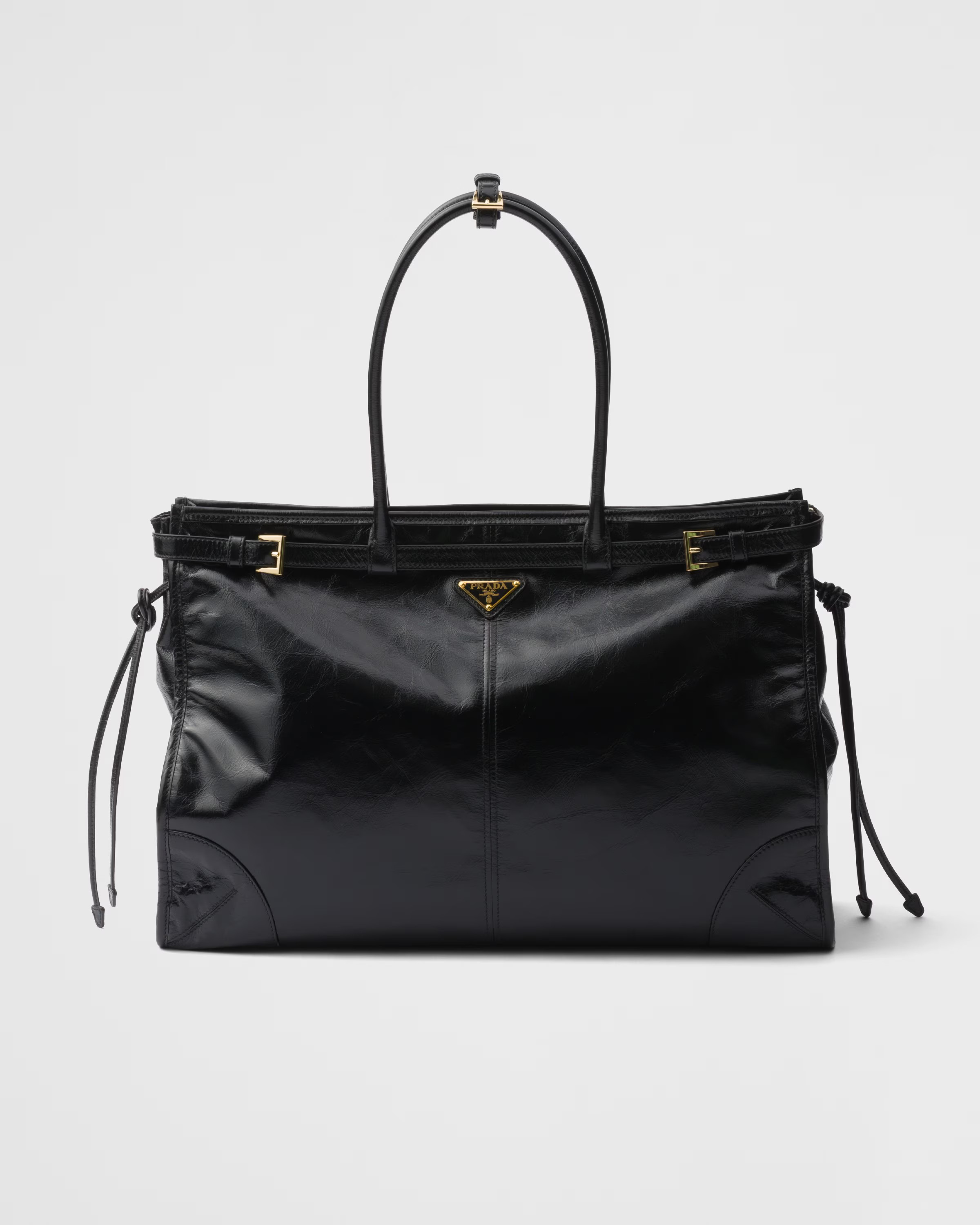 Prada Bonnie extra large leather handbag | Prada US