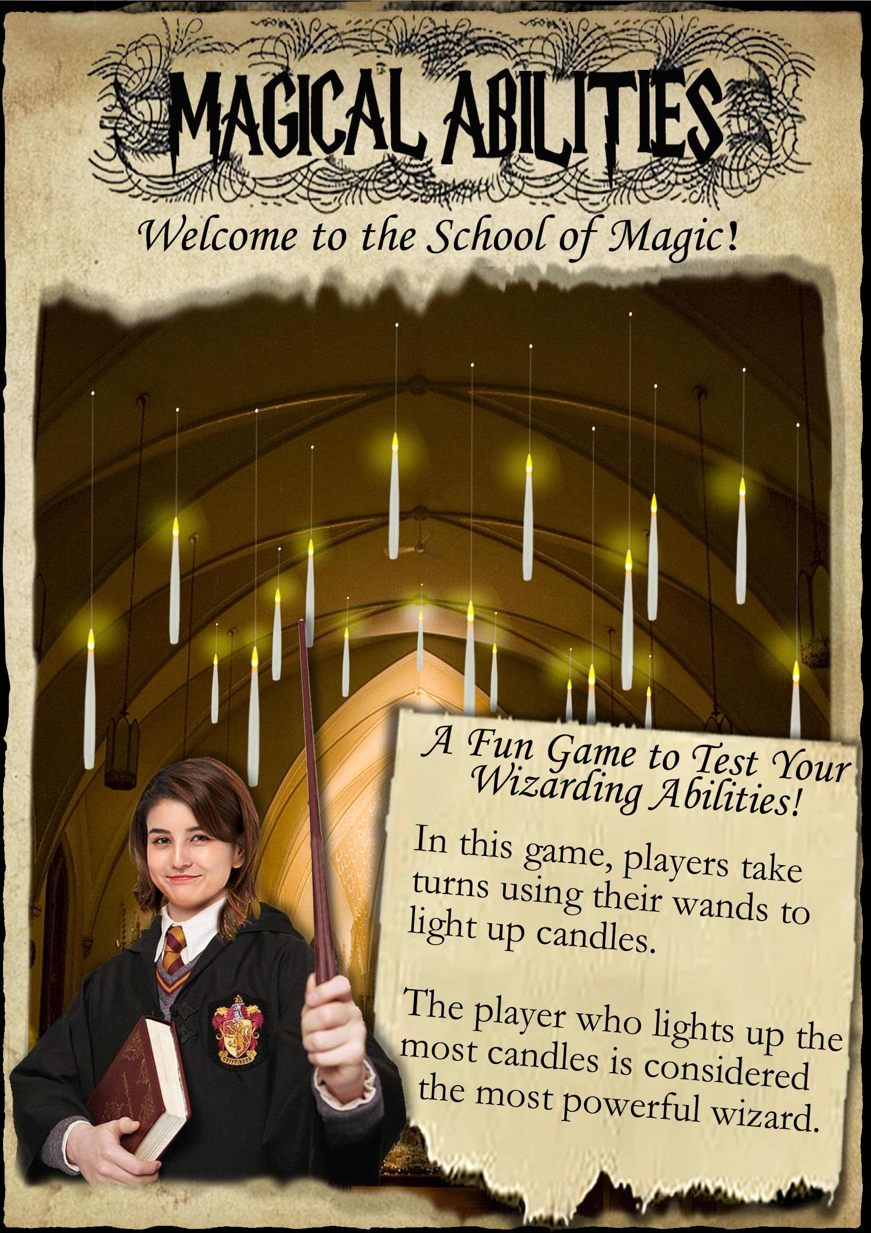 Floating Candles with Wand, 20 PCs Magic Hanging Candles, Flickering Warm Light Flameless Floatin... | Amazon (US)