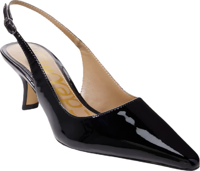 Sling-Back Kitten Heel - Black | Boston Proper | Boston Proper