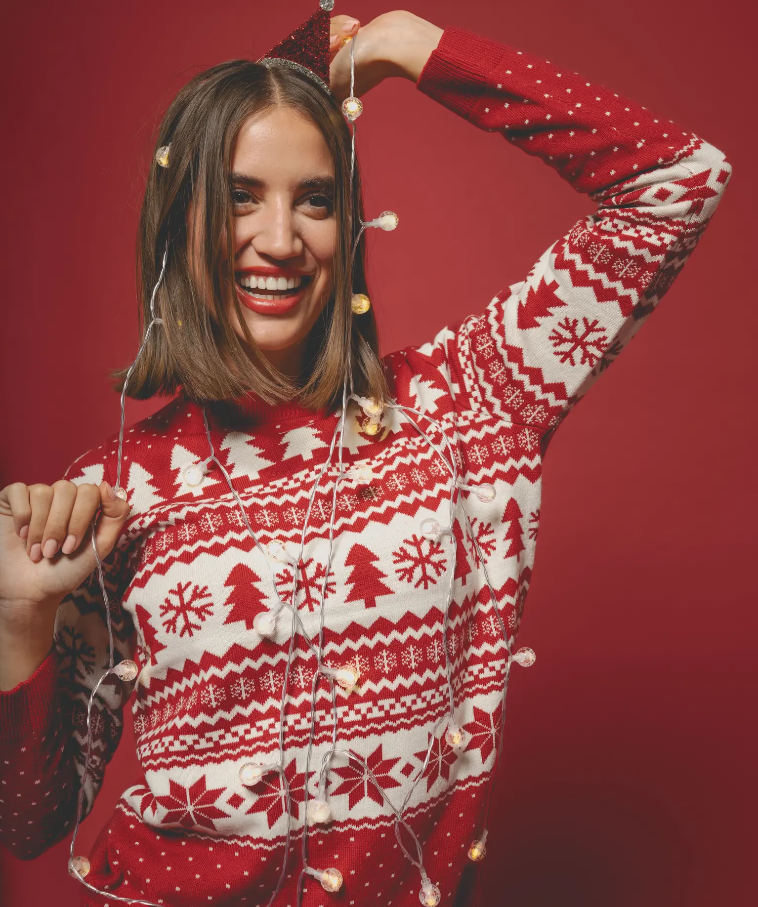 Pull de Noël esprit jacquard femme | Gemo