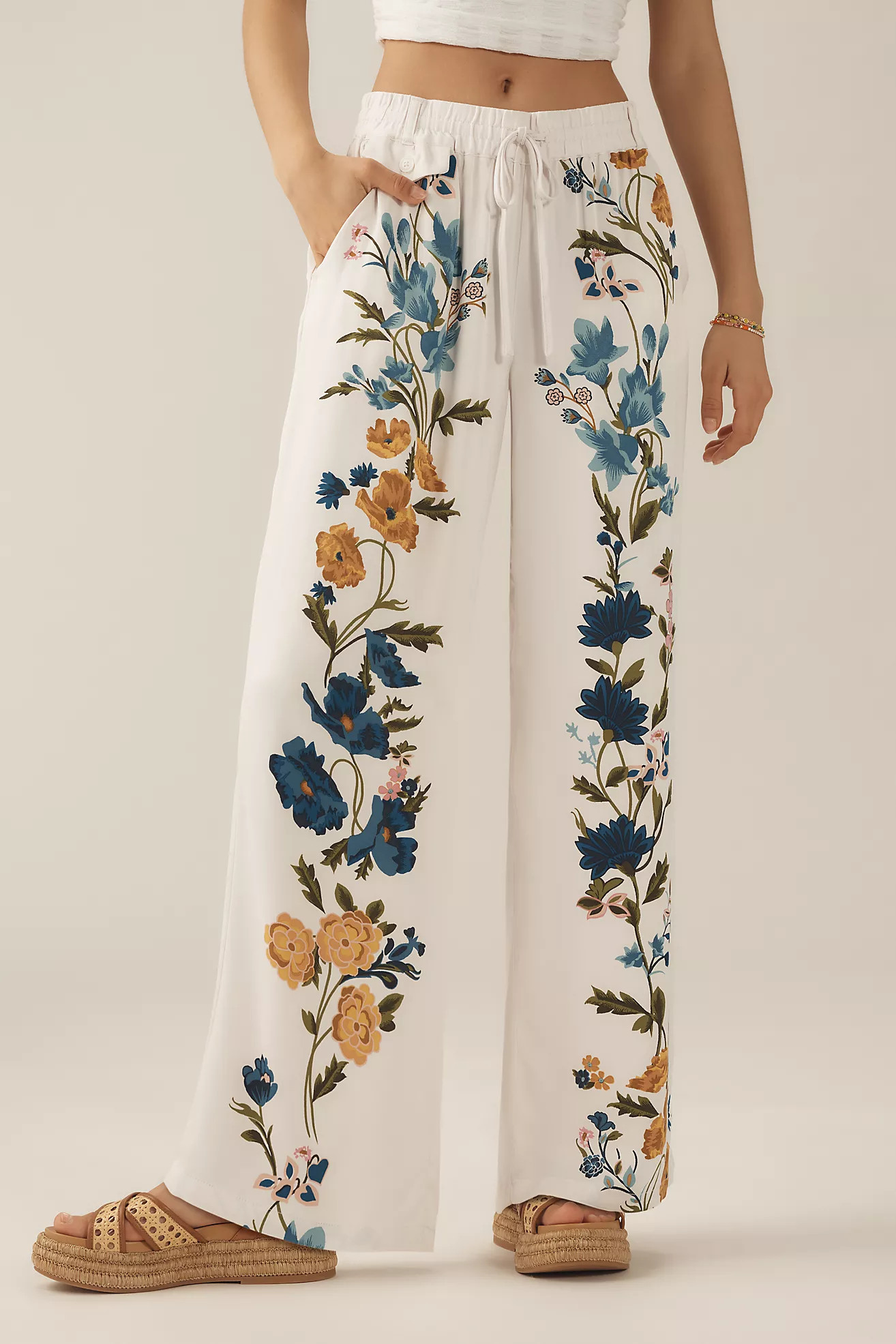 By Anthropologie Printed Pull-On Pants | Anthropologie (US)