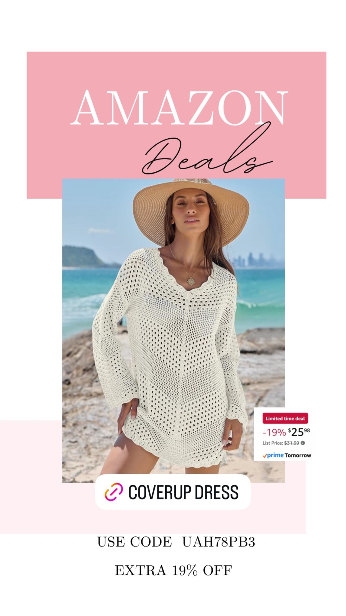Cute crochet knit cover-up on Deal today

#LTKMidsize #LTKSaleAlert #LTKSwim