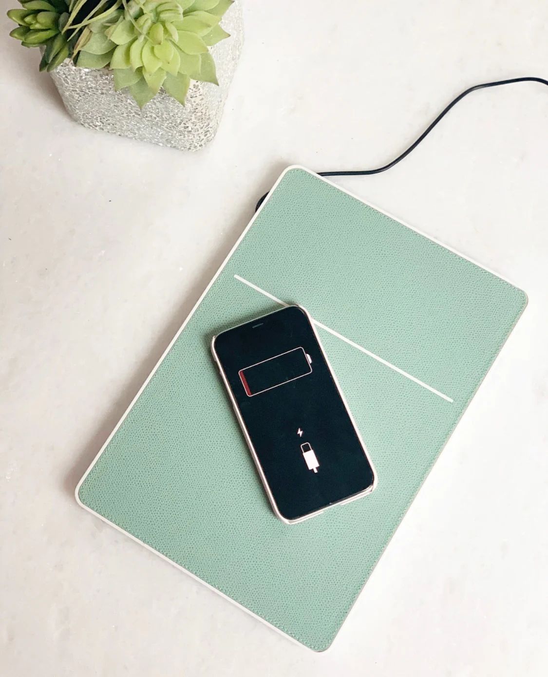 Small Leather Phone Charging Pad | Ellis Hill