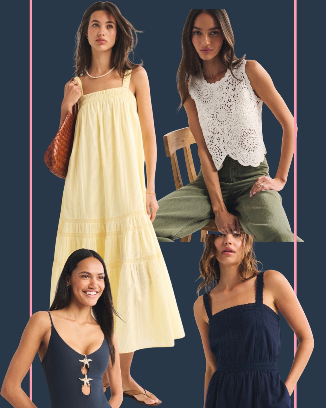 Summer styles on sale! Extra 20% off with code AFLTK. Love the swimsuits, flowy maxi dresses, crochet tops and rompers.

#LTKxAbercrombie #LTKSaleAlert #LTKSwim