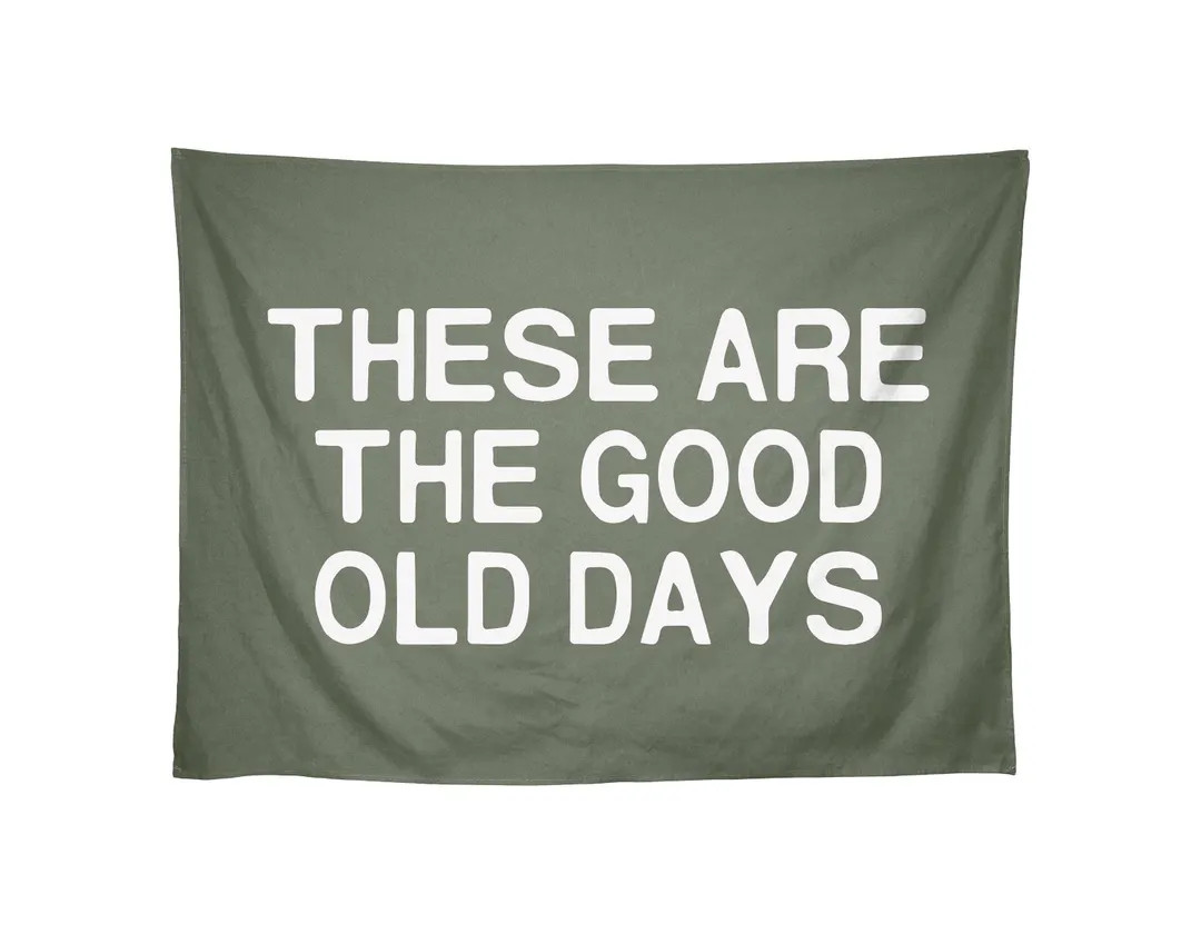 These Are the Good Old Days Wall Banner, Kids Flag Banner, Kids Room Decor, Retro Kids Decor, Vin... | Etsy (US)