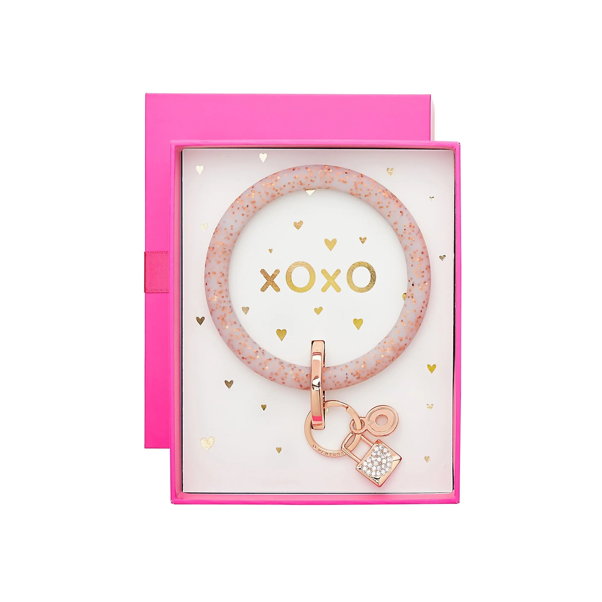 Boxed Set with Charm - Rose Gold Confetti | Oventure