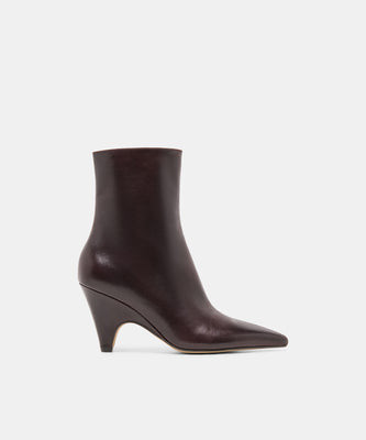 Cruz Booties in Blackberry Leather Size 6 By Dolce Vita | DolceVita.com
