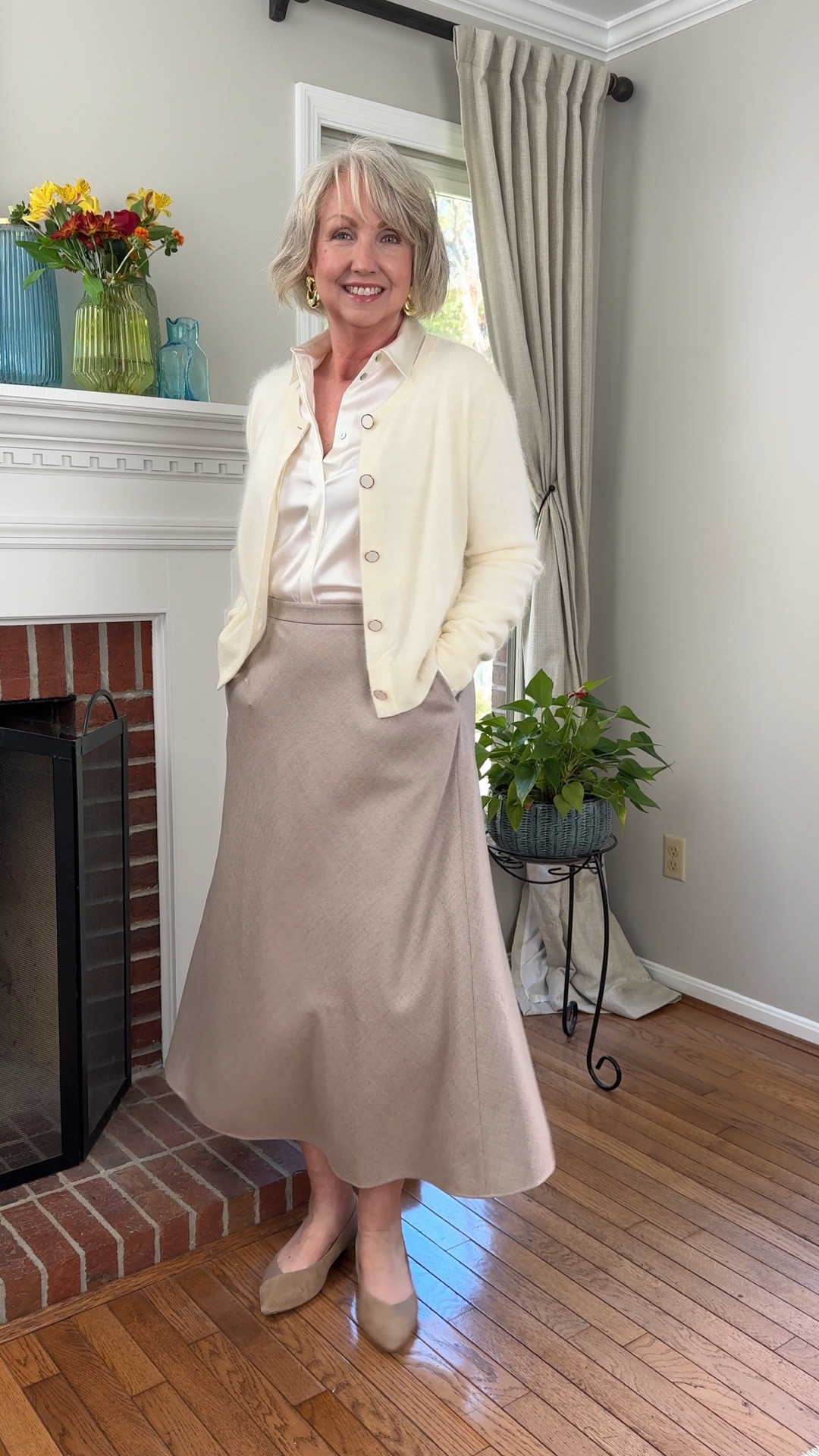 I am getting into skirts again this season and this silk-wool A-line skirt from Lilly Silk is a great one for cold weather. It’s elegant and easy to style. 



Skirts / fall / cold weather looks / business looks / ivory sweater / tone on tone looks 

#LTKOver40 #LTKMidsize #LTKStyleTip