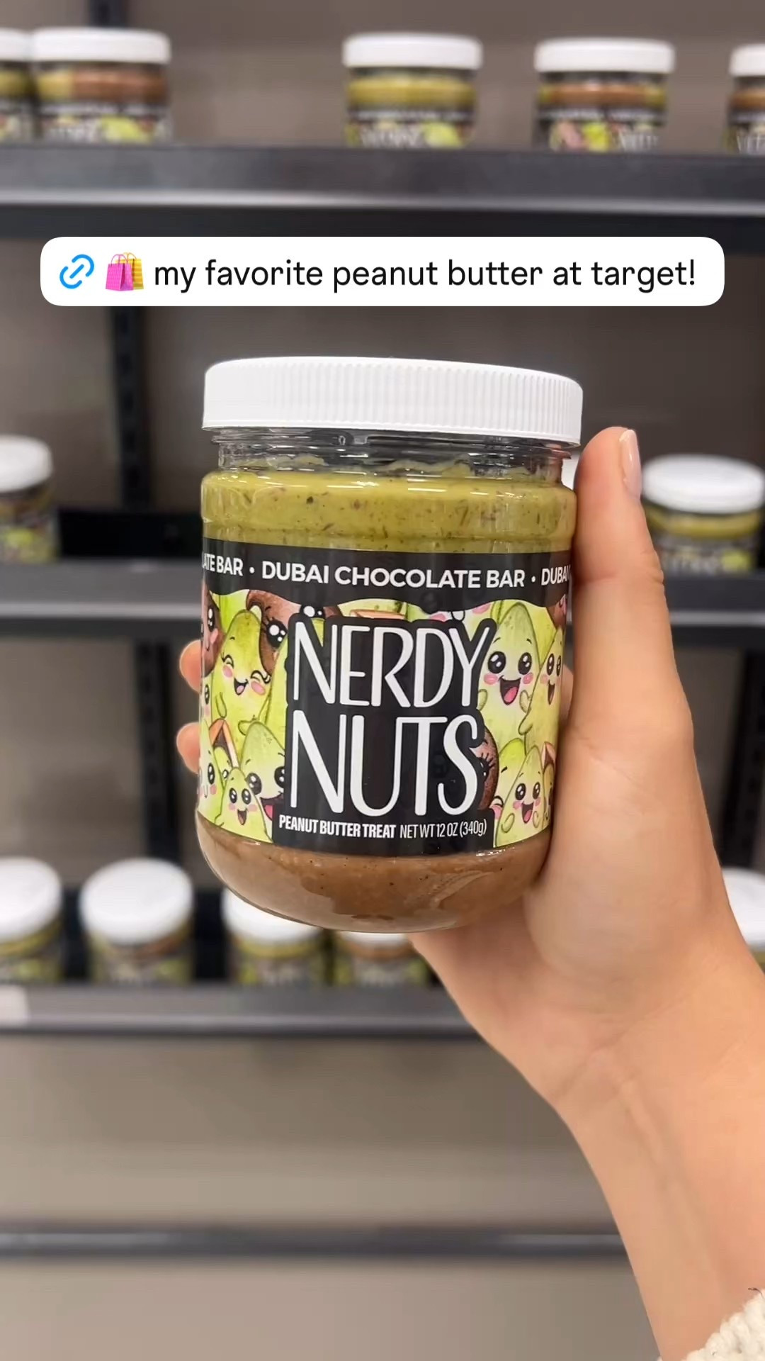 my FAVORITE sweet treat is now available at Target 🎯 Nerdy Nuts Dubai Chocolate Bar

put this in their Valentine’s Day basket, trust me 🤎

VDAY Chocolate Peanut Butter Treat V-Day

#LTKdayinmylife #LTKFindsUnder50 #LTKfoodie
