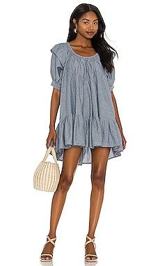 Free People Amelie Mini Dress in Indigo from Revolve.com | Revolve Clothing (Global)